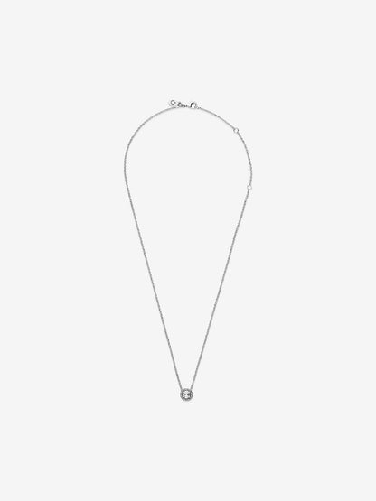 Round Sparkle Halo Necklace