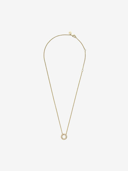 Pandora Logo Pavé Circle Collier Necklace
14k gold plating