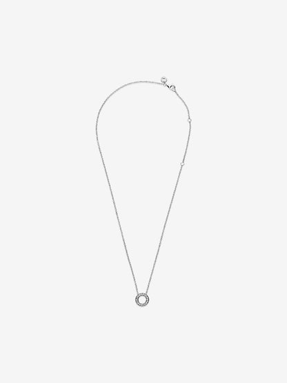 Pandora Logo Pavé Circle Collier Necklace