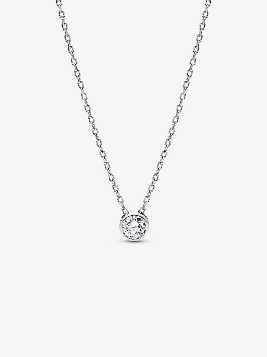 Pandora Era Bezel Sterling Silver Lab-grown Diamond Pendant Necklace
0.25 ct TW, Sterling silver
