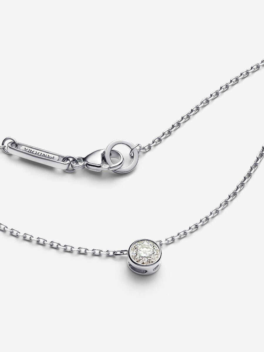 Pandora Era Bezel Sterling Silver Lab-grown Diamond Pendant Necklace
0.25 ct TW, Sterling silver