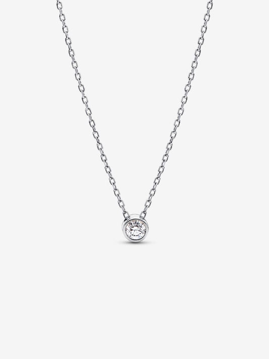 Pandora Era Bezel Sterling Silver Lab-grown Diamond Pendant Necklace
0.15 ct TW, Sterling silver