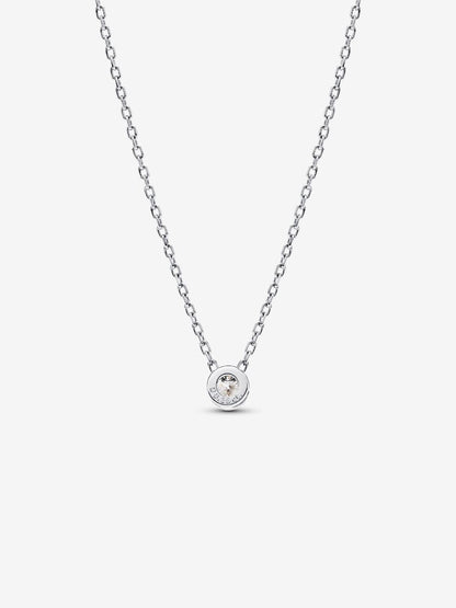 Pandora Era Bezel Sterling Silver Lab-grown Diamond Pendant Necklace
0.15 ct TW, Sterling silver