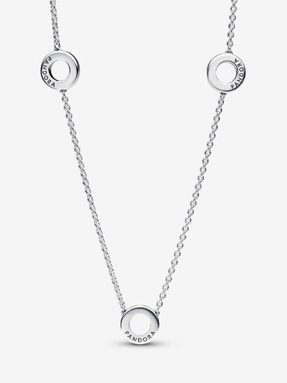 Pavé Circles Chain Necklace