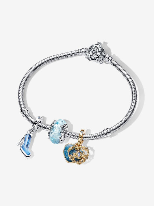 Disney Cinderella's Triple Charm Bracelet Set