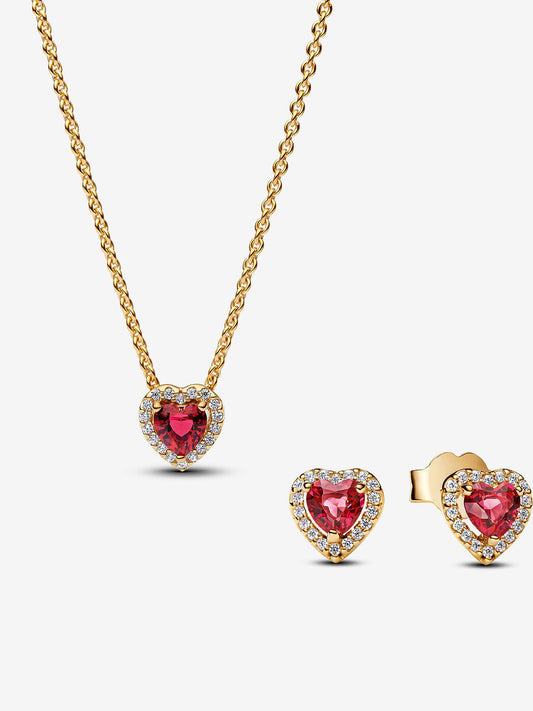 NEW | Elevated Heart Necklace & Earrings Set