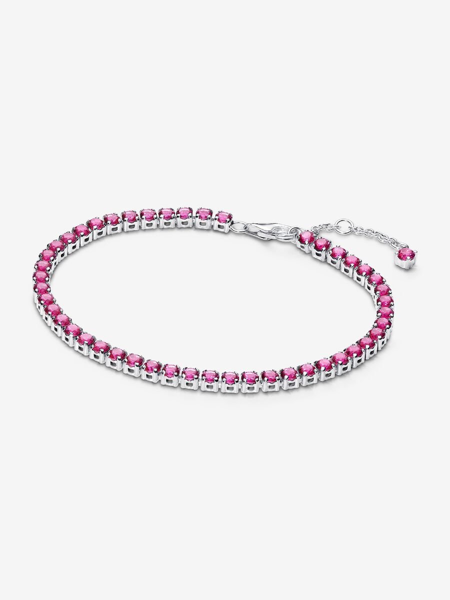 Sparkling Pink Tennis Bracelet