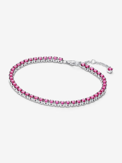 Sparkling Pink Tennis Bracelet