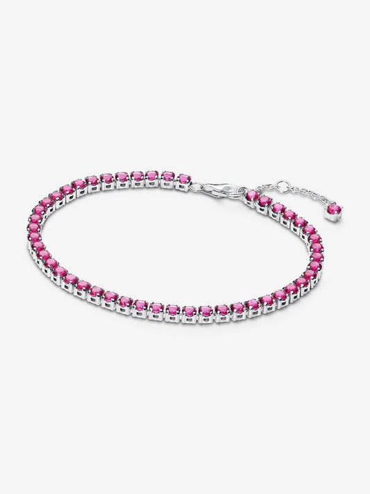 Sparkling Pink Tennis Bracelet