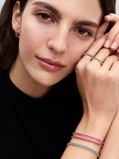 Sparkling Pink Tennis Bracelet