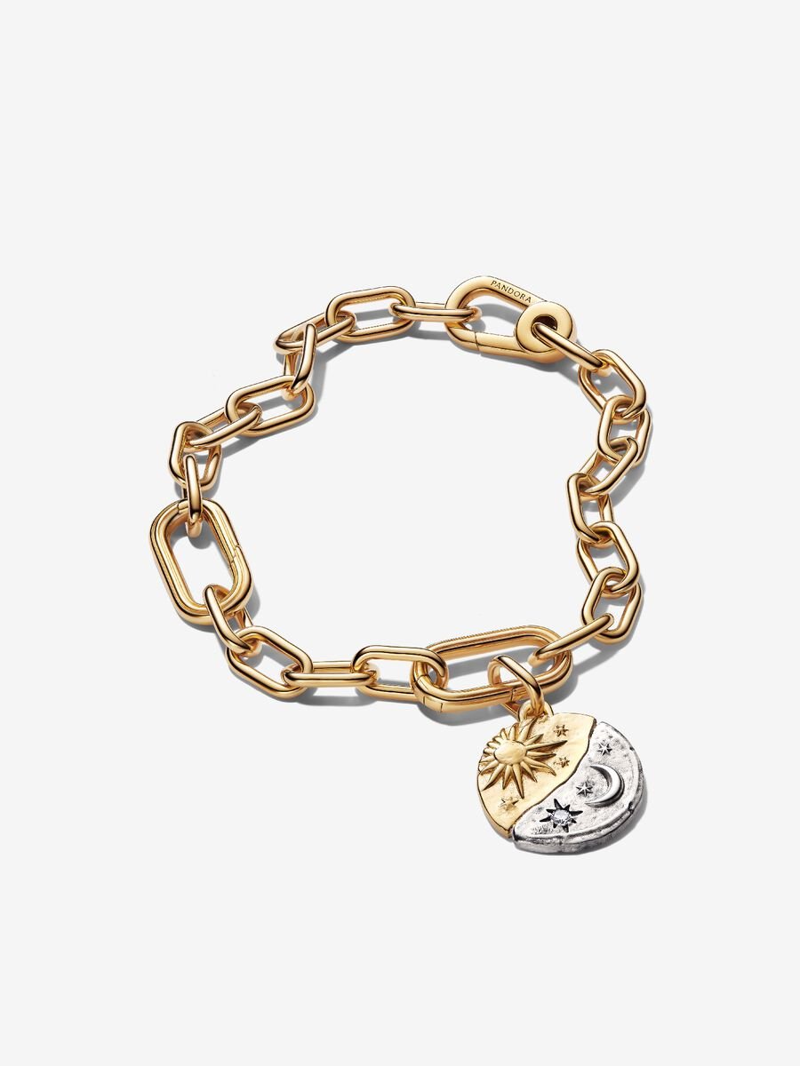 Sun & Moon Medallion Bracelet Set