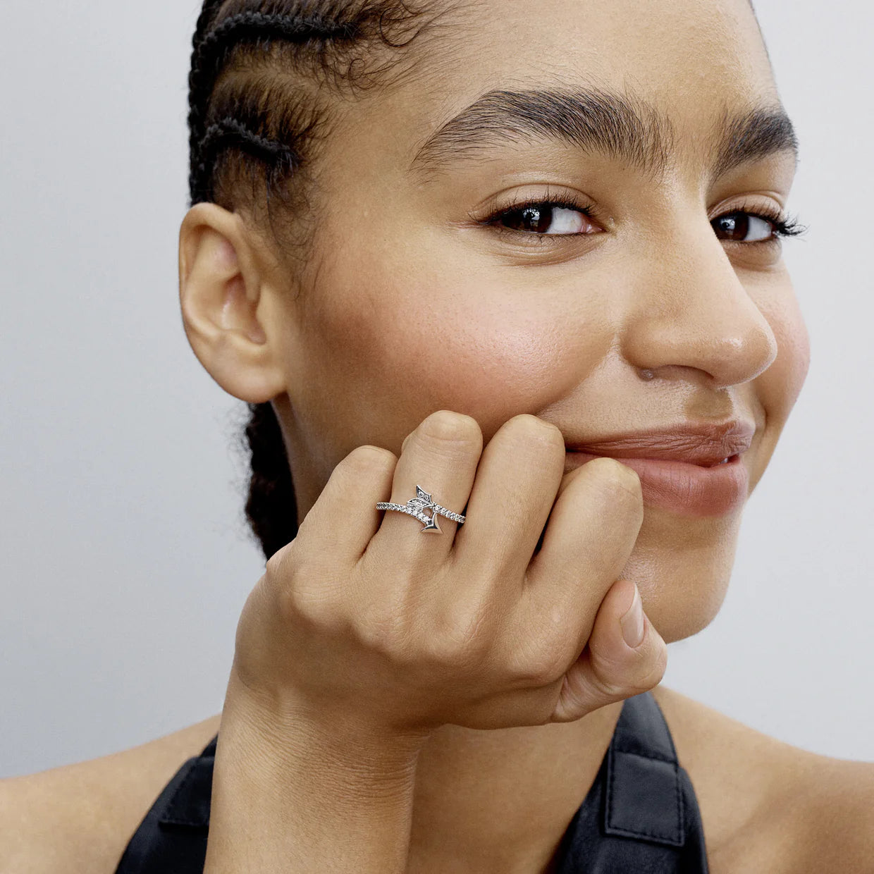 Arrow Sterling Silver Ring With Clear Cubic Zirconia