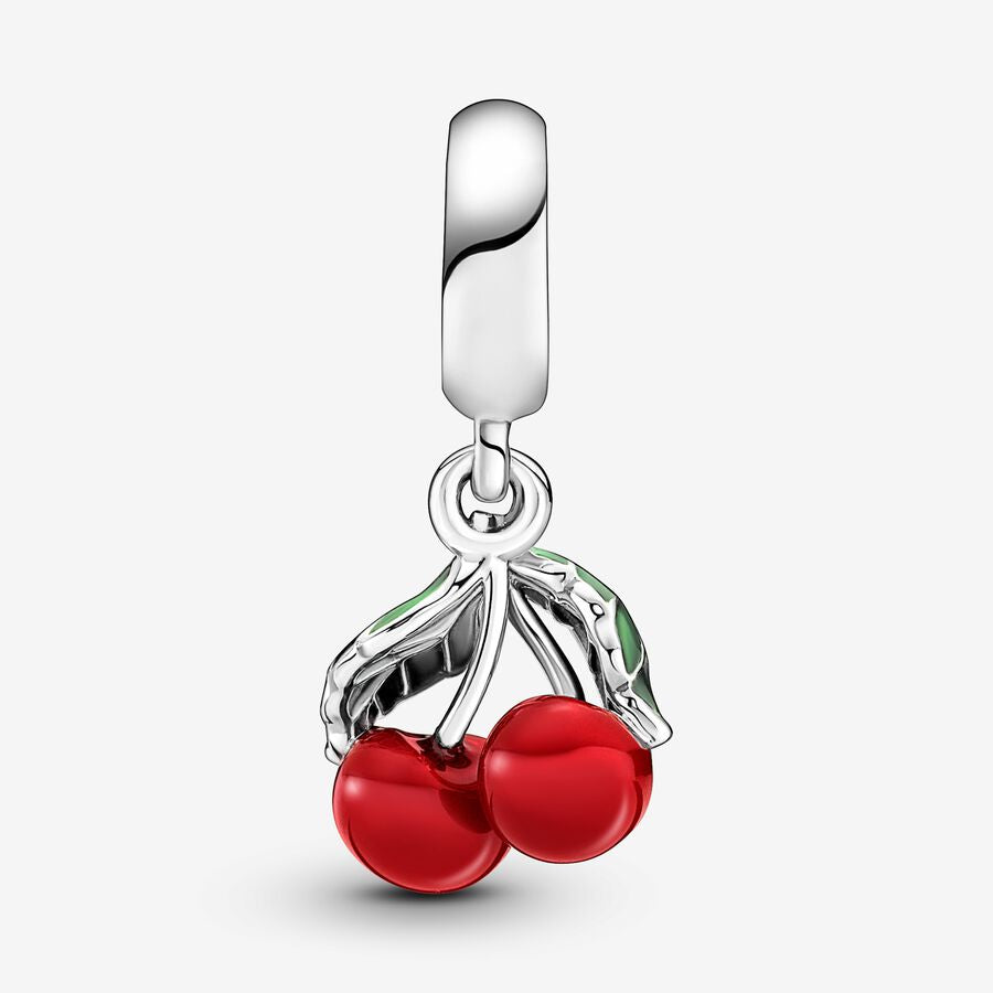 Asymmetrical Cherry Fruit Dangle Charm