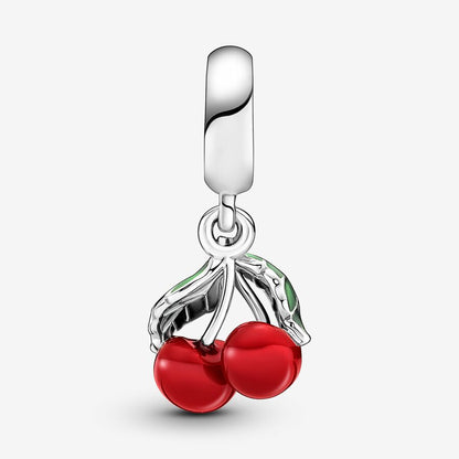 Asymmetrical Cherry Fruit Dangle Charm