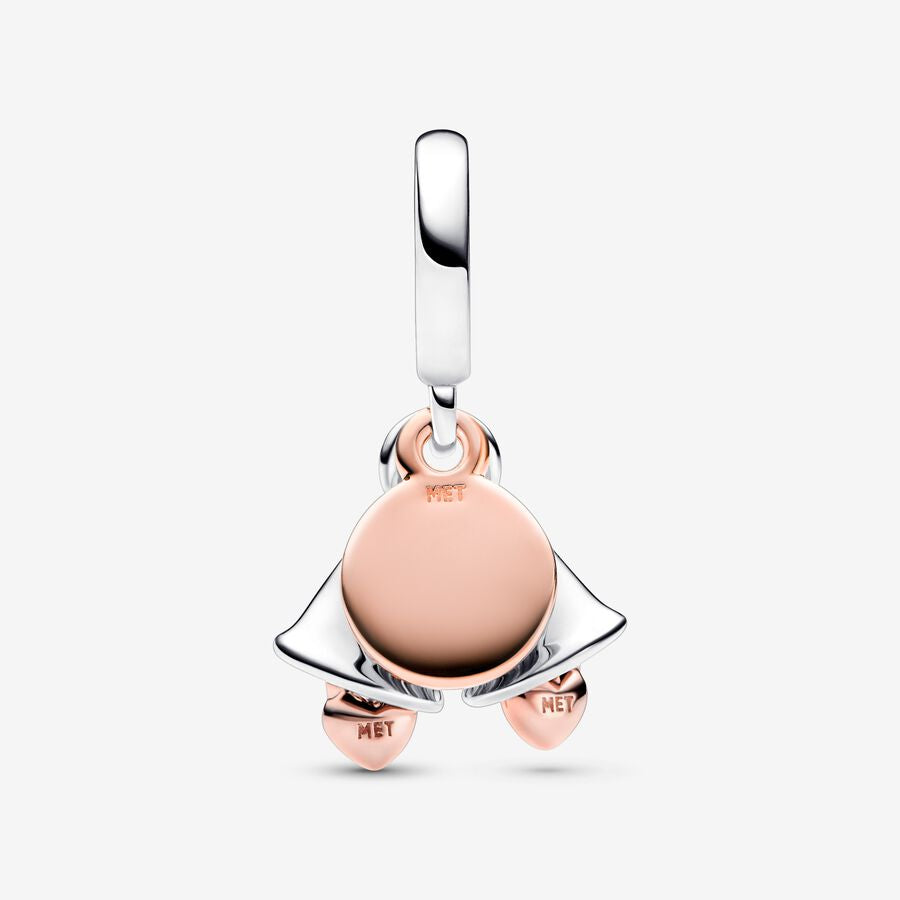 Just Married Wedding Bells Double Dangle