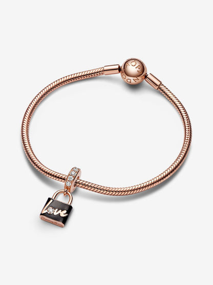 Love Padlock Dangle Charm