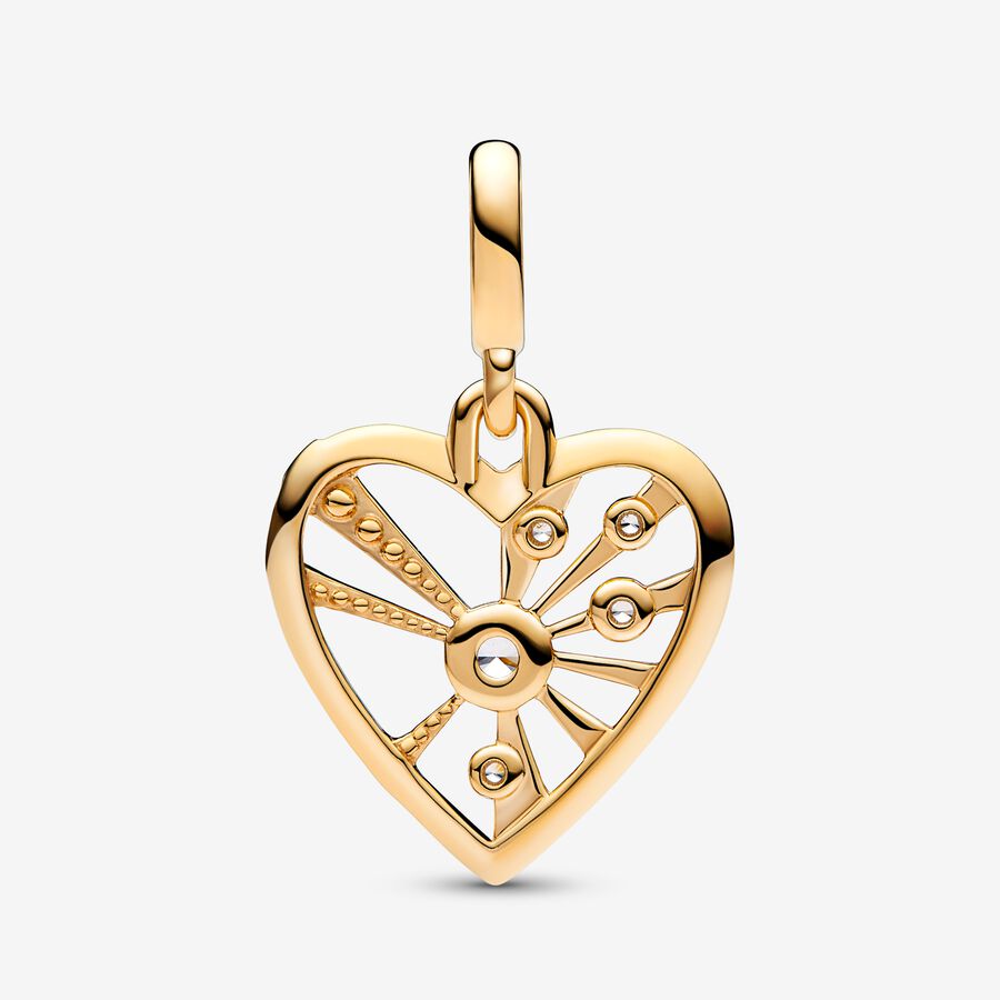 Pandora ME Heart & Rays Medallion Charm