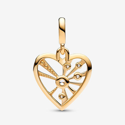 Pandora ME Heart & Rays Medallion Charm