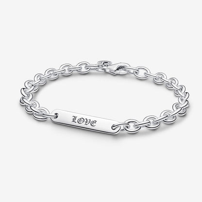 Engravable Bar Link Bracelet