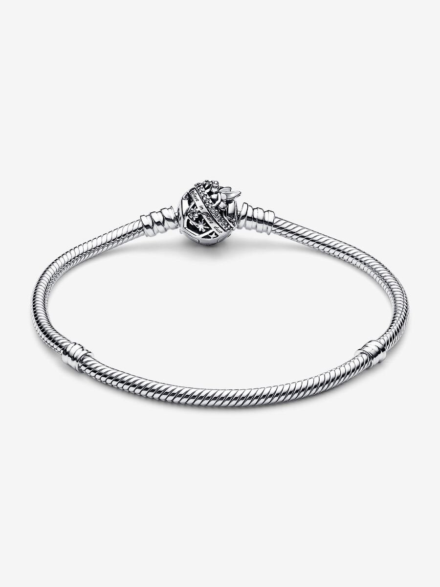 Disney Tinker Bell Clasp Moments Snake Chain Bracelet