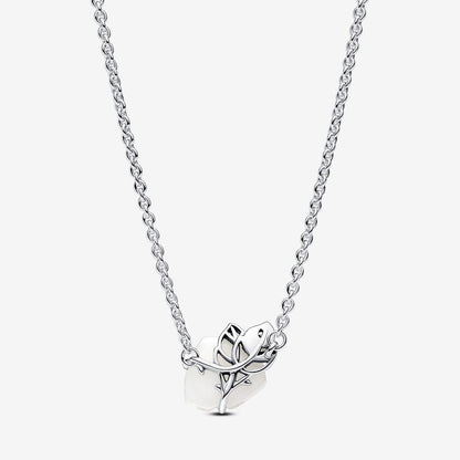 White Rose in Bloom Collier Necklace