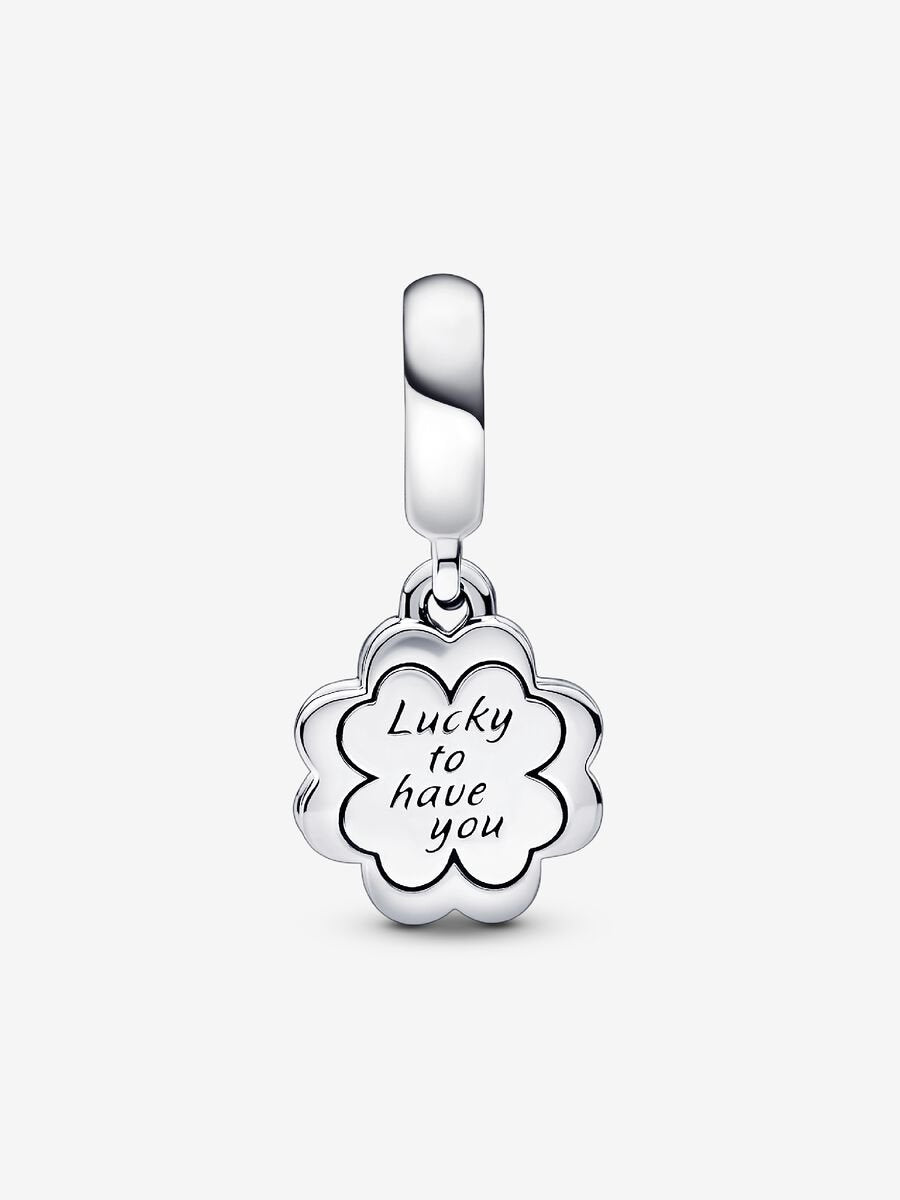 Four-leaf Clover Friendship Double Dangle Charm