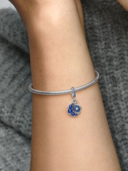 Sparkling Moon Spinning Dangle Charm
