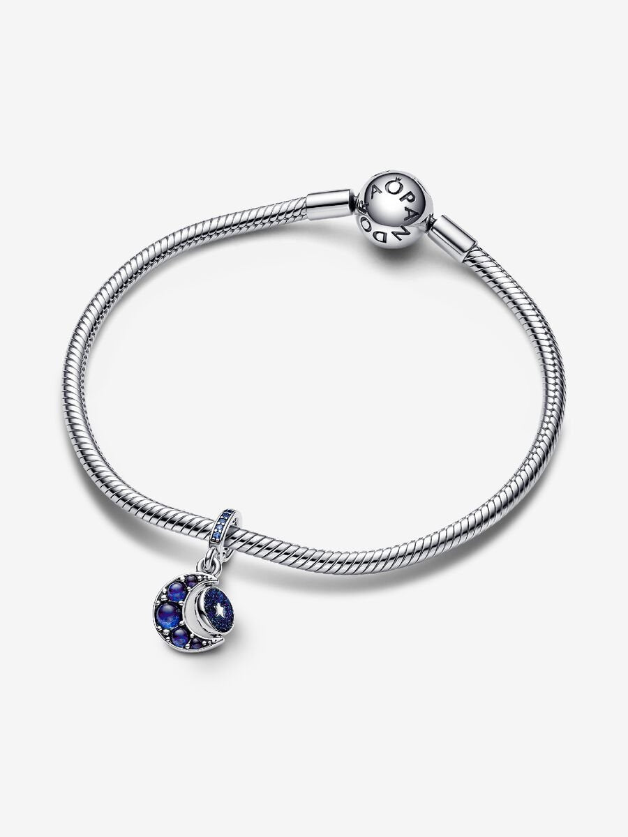 Sparkling Moon Spinning Dangle Charm