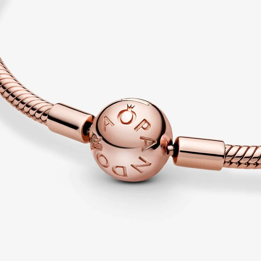 14k Rose gold-plated snake chain bracelet