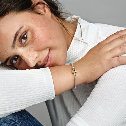 Pandora Moments Shooting Star Clasp Snake Chain Bracelet