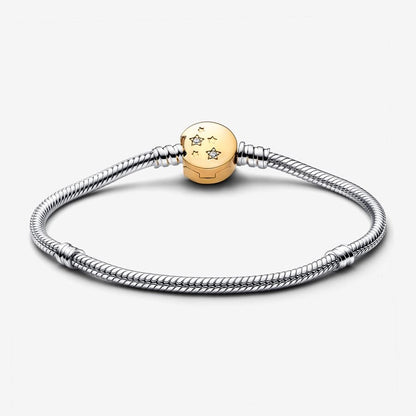 Pandora Moments Shooting Star Clasp Snake Chain Bracelet