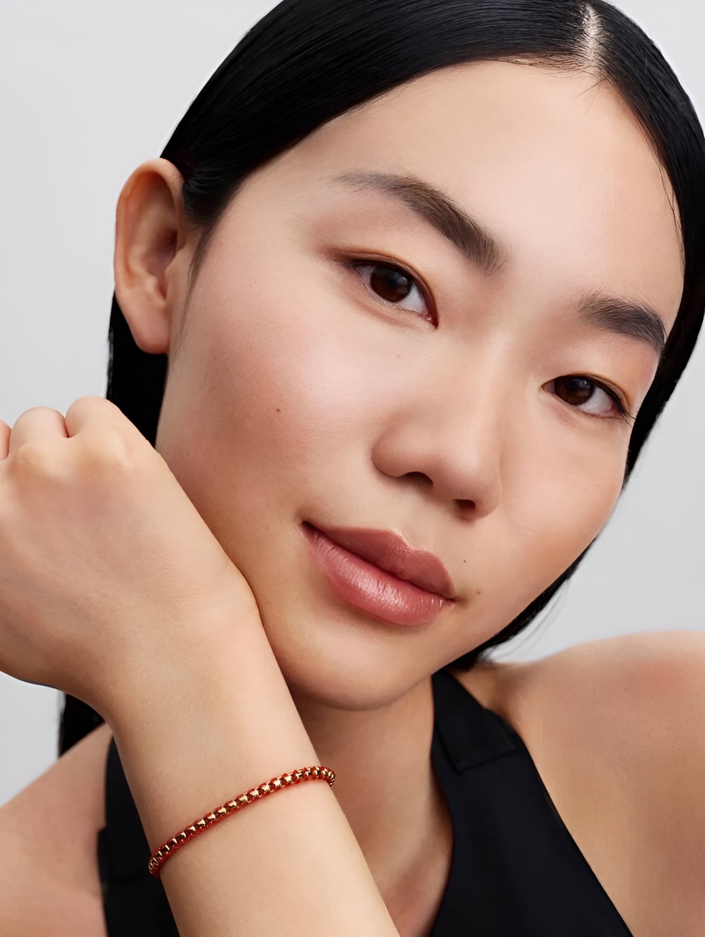 Red Cord Snake Chain Bracelet