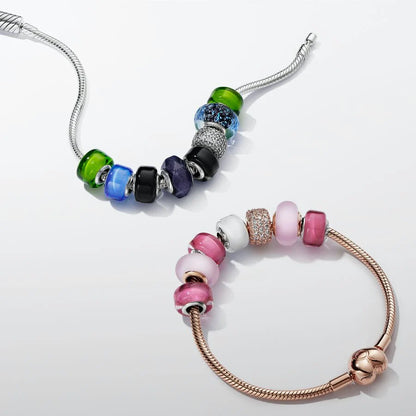 Pandora Moments Heart Clasp Snake Chain Bracelet