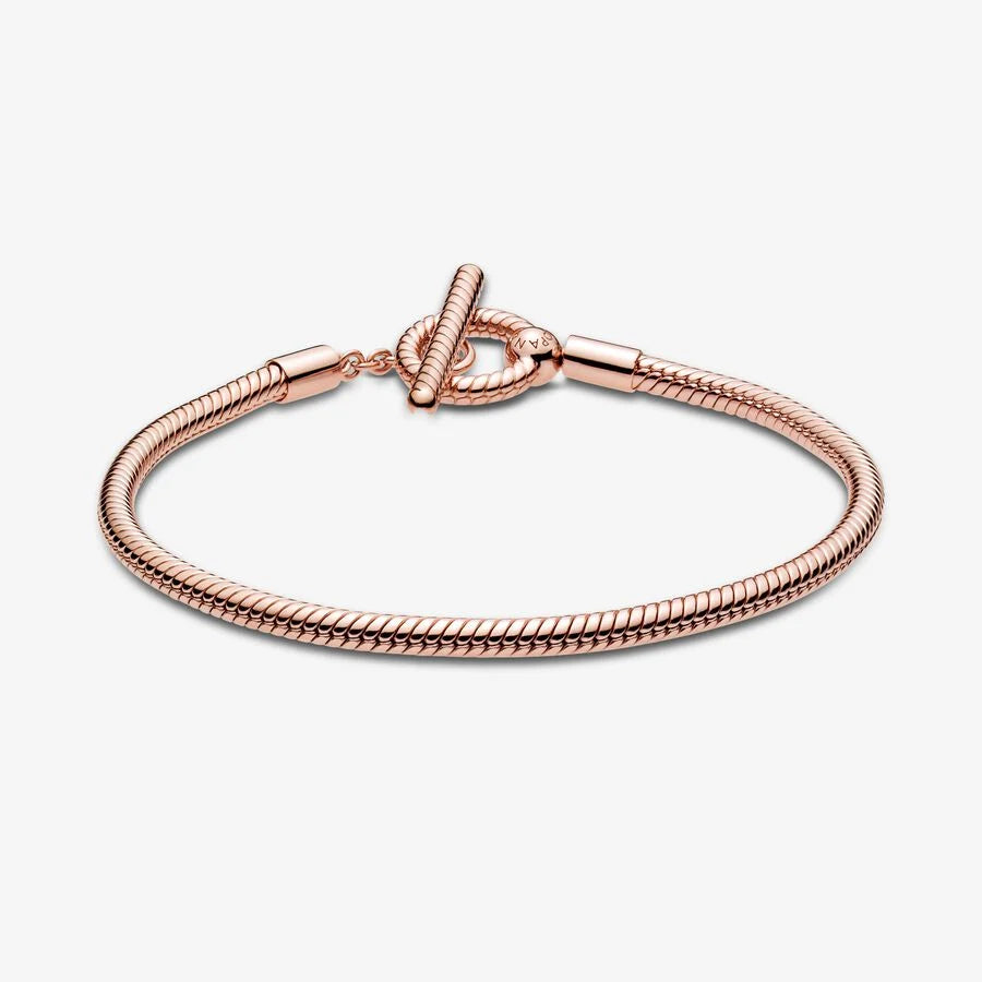 Pandora Moments T-Bar Snake Chain Bracelet