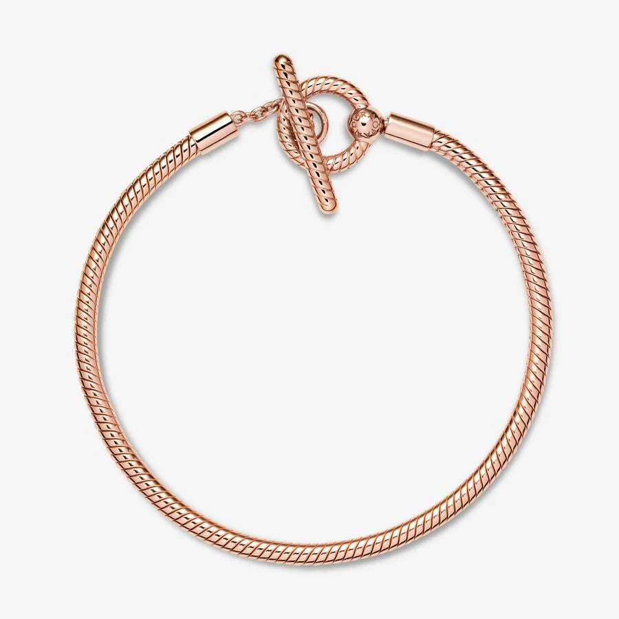 Pandora Moments T-Bar Snake Chain Bracelet