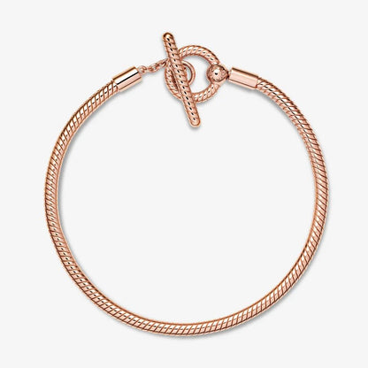 Pandora Moments T-Bar Snake Chain Bracelet