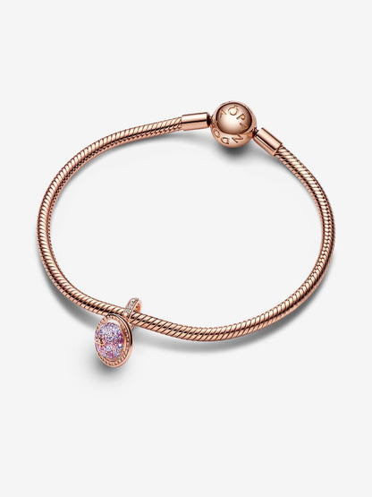 Planet Saturn Sparkling Dangle Charm