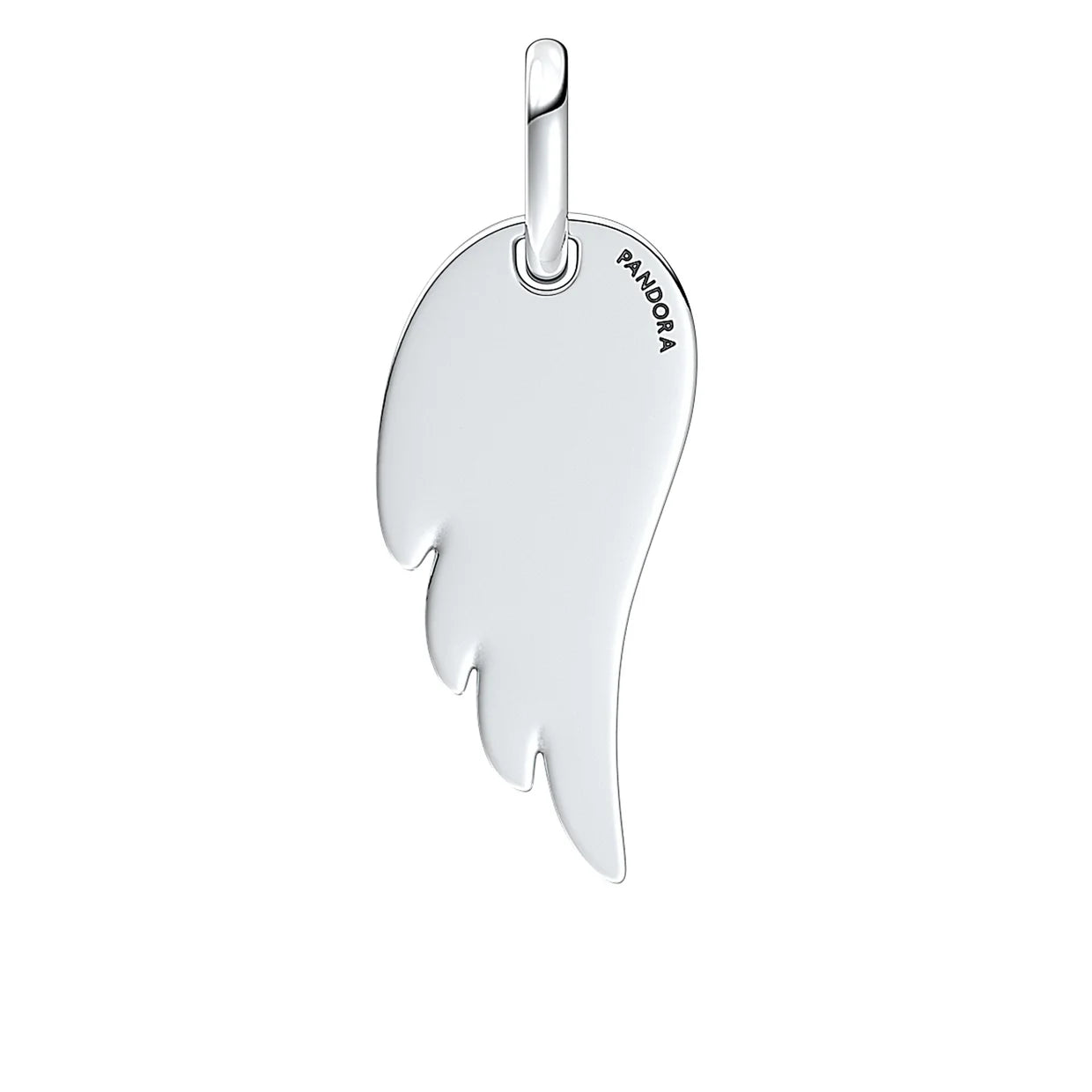 Engravable Angel Wing Tag Pendant