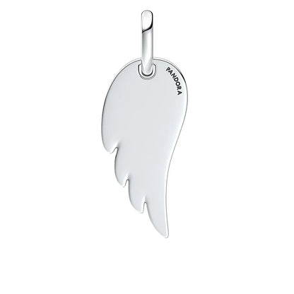 Engravable Angel Wing Tag Pendant