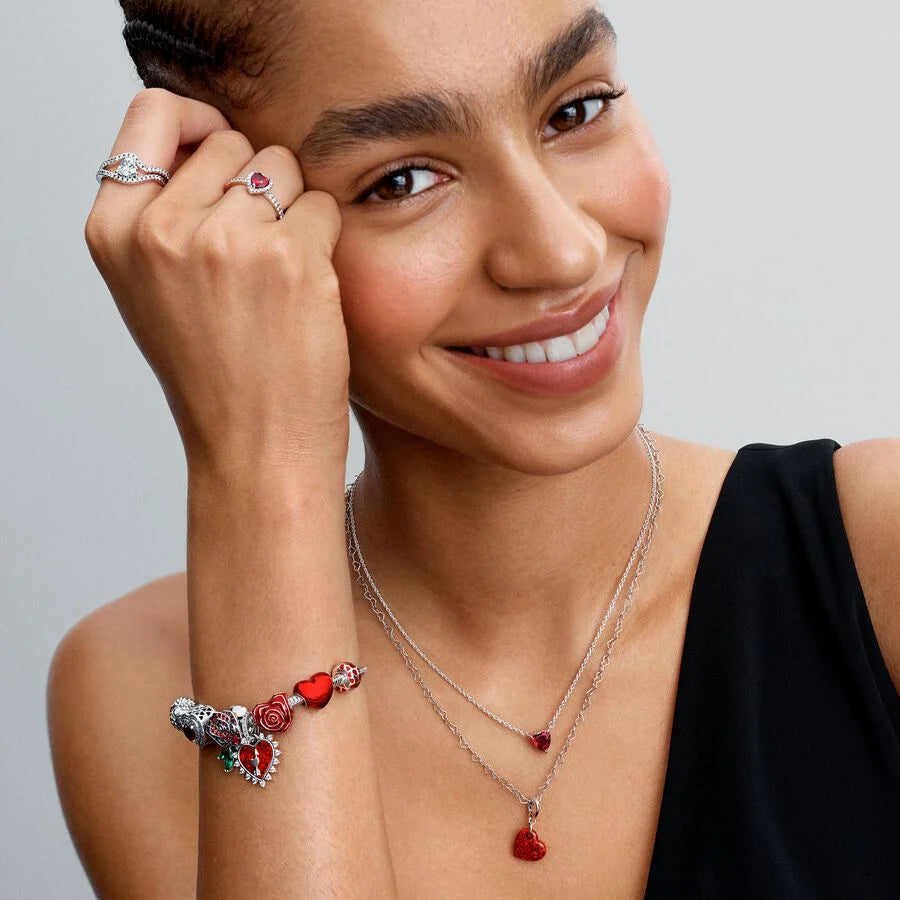 Rose Heart Charm