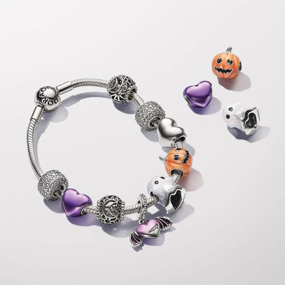Snake chain silver bracelet with round clasp