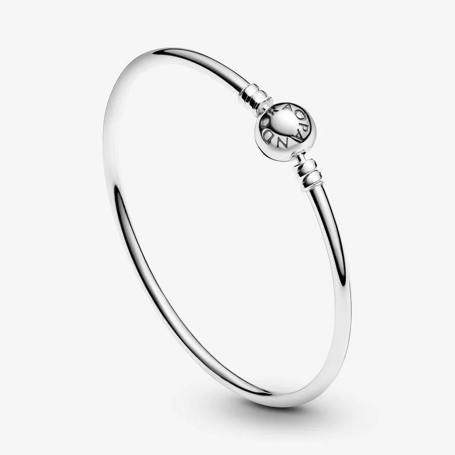 Silver bangle bracelet