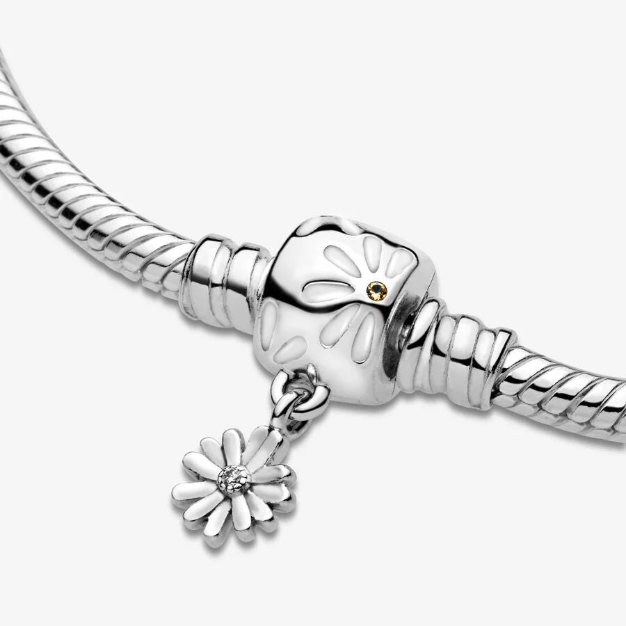 Snake chain sterling silver bracelet