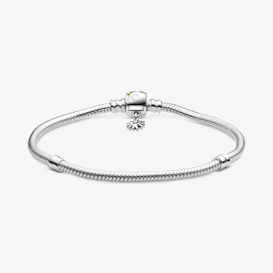 Snake chain sterling silver bracelet