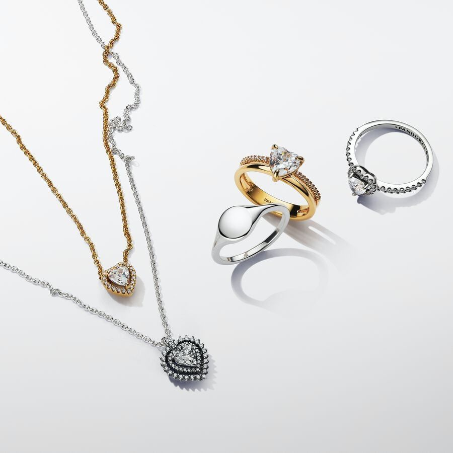 Pandora Clear heart promise ring
