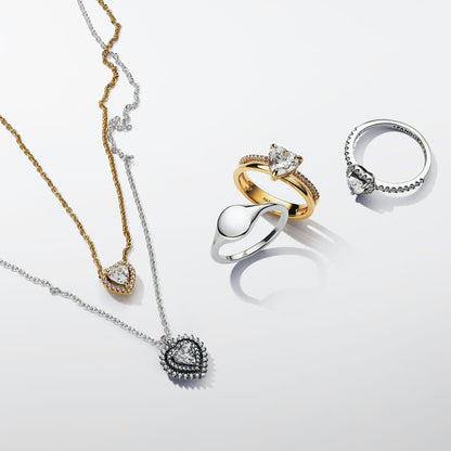 Pandora Clear heart promise ring