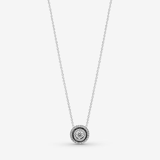 Pandora Sparkling Double Halo Collier Necklace